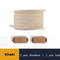 Elastic Shoe Laces Buckle Lock No Tie Shoelaces Sneakers Flat Woven Shoelace without Ties Kids Adult Rubber Bands for Shoes