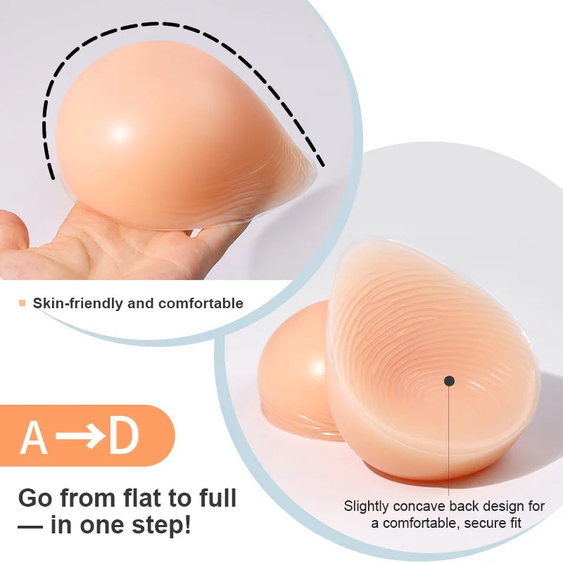 Silicone Breast Mastectomy Bra with Breast Prosthesis Wireless Post-Surgery Pocket Bra for Breast Forms