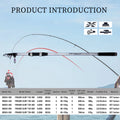 BIUTIFU Telescopic Surf Spinning Fishing Rods 5.3m 5.0m | SAMAG