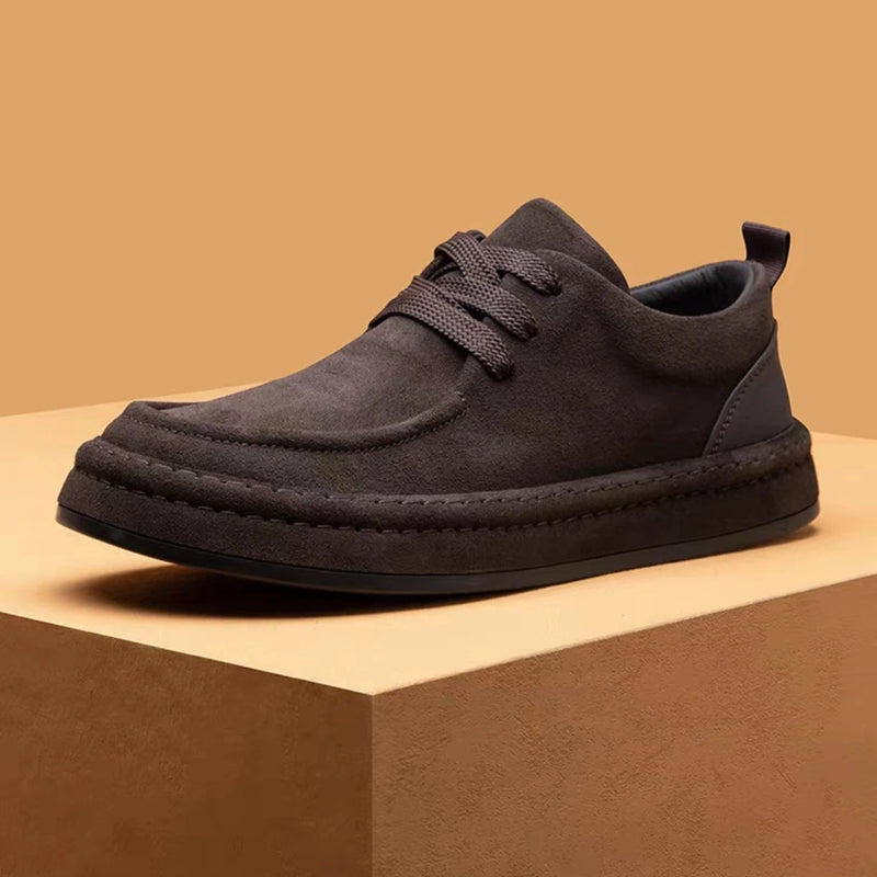Men's Shoes Are Fashionable Brown Casual Shoes Made of Durable Suede Material Comfortable Walking Shoes Suitable for Daily Wear