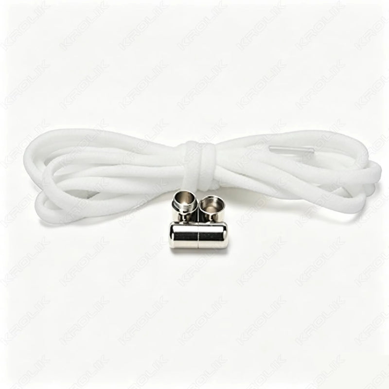 No Ties Lock Shoelaces Sneakers Elastic Shoelace Tie Free Shoe Lazy Laces Capsule Metal Lock Quick Shoe Strings for Adult Kids