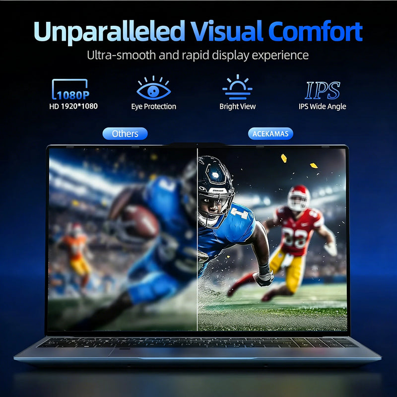 2026 15.6 Inch Intel Core I9 10980HK Gaming Laptop 16GB RAM 1TB SSD Windows 11 Pro Portable Notebook PC for Office Study Gamer