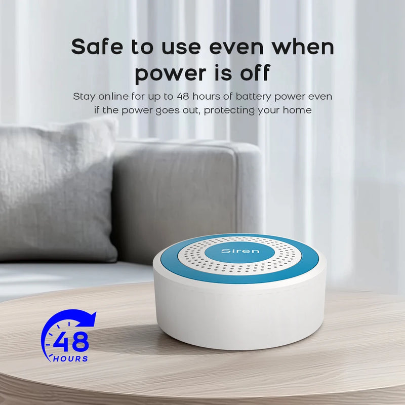 PGST WiFi Alexa Tuya Smart Life Home Alarm Security System Kit Home Automation Alarm Security Protection Door Motion Sensor