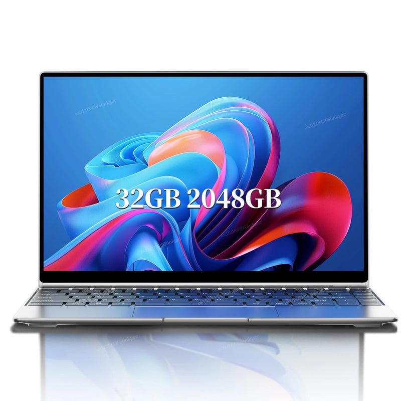 LENO 14.1" Ultra Slim Laptop Intel Core i9-9900 32GB 2TB Gaming Computer PC Windows11 Gamer office Ultra Slim Notebook 1080P HD