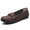Fashion Genuine Leather Women Flats Black Nurse Shoes Moccasins Ballet Flats Oxford Women Shoe Casual Plus Size Shoes Female