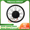 NBpower/QS205 50H V3 48-96V 3000w 5000w Electric Bike Hub Motor Wheel 150mm Dropout Ebike Motorcycle Rear Motor Wheel Peak 10kw