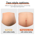LERVANLA Skinless Silicone Belly Lightweight  Fake Pregnant Belly Props Transformation  Unisex Belly Oversized Twins Cosplay