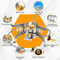 9900W Big Power Camping Gas Stove Portable Outdoor Windproof Stove Camping Picnic Survive Burner Foldable Hiking Gas Stove