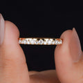 925 Sterling Silver Zircon Fashion Gorgeous Half Circle Round Ring For Women Engagement Anniversary High Quality Fine Jewelry
