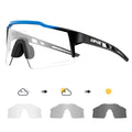 Kapvoe Red Photochromic Cycling Sunglasses for Men Blue | SAMAG