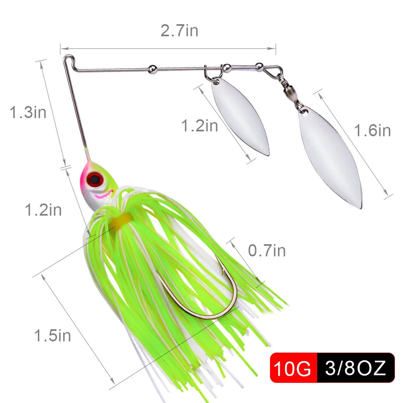 10G14GAnti-snagging lure bait, tassel spinner hard | SAMAG