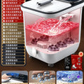 220V AUX Electric Foot Bath Tub with Heating Constant Temperature and Massage Automatic Deep Soak WBD