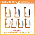 Original Fingerprint Sensor For Xiaomi Mi 11 Lite 5g 4g  Home Return Key Menu Power On Off Button Flex Ribbon Cable