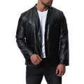 Autumn new, trendy PU leather jacket British large size leather casual suit jacket