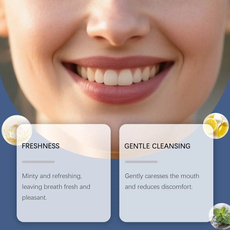 Peppermint Coconut Oil Pulling Mouthwash for Mint Mouthwash Teeth Deep Cleaning for Teeth Gum Fresh Breath with Tongue Scraper