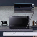 Midea M3-208E Inverter Microwave Oven, 20L Drop - Down Door Flat Plate Light Wave Grill Combo for Home