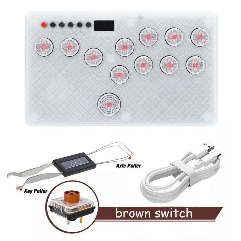 Flatbox Left/Right Layout Mini HitBox Stickless Controller For PS4 FightStick HotSwap Kailh Switch Arcade Joystick For PC/PS3/NS