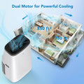 Portable Air Conditioners, 15000 BTU Air Conditioner for 850 Sq. Ft, Dehumidifying & Fan, Quiet Operation and Easy Mobility, Remote Control for Home & Office, Black Top