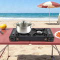 Portable Camping Stove with Storage Case, 2 Burner - View 4 | SAMAG