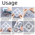 Floor Drain Sticker, Insect-proof Self-adhesive Bathroom Hair Filter Net, Sewer Filter, Kitchen Anti-blocking Mesh Net