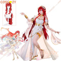 Honkai Star Rail Tribios Cosplay Costume Tribios Red Wig Holy Maiden of Janusopolis Amphoreus Women Girls Convention Outfits