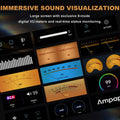 Ampapa D1 HiFi Stereo Bluetooth 5.2 Amplifier 2.0 Channel Home Audio Amp with Digital VU Meters HPF 300Wx2