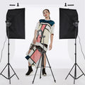Andoer Professional Studio Photography Softbox LED Light Kit with 50*70cm Softboxes/ 45W 3200K-6400K LED Lights/ 2M Light Stands