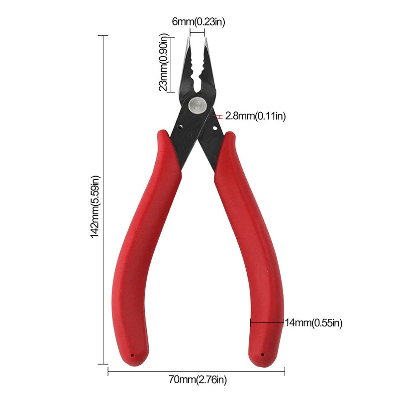 Jewelry Crimping Pliers for DIY Accessories Making Tips Tool Tweezers Nose Pliers
