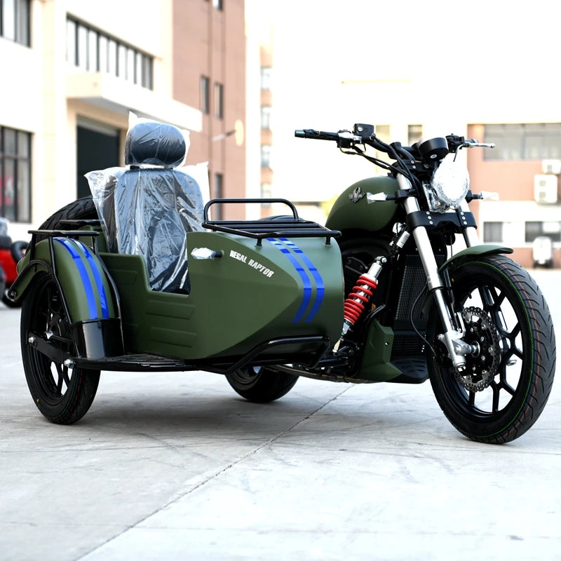 Sidecar Motorcycle 400cc Double Cylinder Water-Cooled Vehicle with Three Wheels