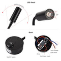 LED Wall lamp 3W Modern Bedroom Bedside Reading Study Book Lamp Black Silver Light Body wall light EU US Plug Cord