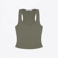 ANK Air Summer Top with Solid Color, Black and White Powder, Wide Shoulder Strap, I-Shaped Tank Top, Women's Sports, Daily Wear
