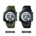Outdoor Digital Sport Watches Mens Sport Watch 100M Waterproof Led Light Display 10 Year Battery Life Alarm Date Clock
