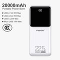 PISEN 20000mAh PD 20W Quick Power Bank SCP 22.5W Portable CCC Powerbank Fast Charging External Battery For Huawei iPhone Xiaomi