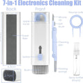 Keyboard Cleaning Brush Kit 7in1 Laptops Cleaner with Keycap Puller Multifunc Keyboard Brush Cleaning Set for Airpods Phone