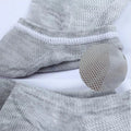6 Pairs Breathable Men's Socks Short Ankle Elastic Solid Color Mesh High Quality Business Unisex Sokken Plus Size EU38-47