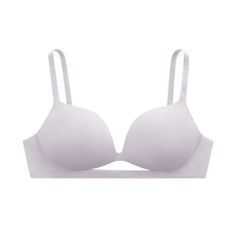 SUJIIN Women's Push Up Sexy Wireless Bras Seamless Plunge Thin Bra for Women Female Underwear Comfort Brasieres De Mujer MX226