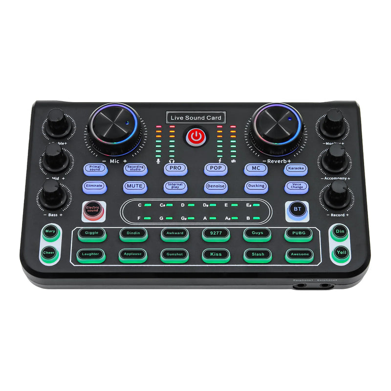 X60 Professional Live Sound Studio Mixer Sound Card Audio Mixer English Version Karaoke Broadcast KTV Performance DJ Equipment