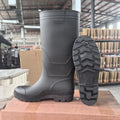 Mens PVC Rain Boots Heavy Duty Waterproof Work Shoes Non Slip Rubber Sole Industrial Construction Outdoor Fishing High Tube