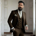 Champagne mens Tuxedo Wedding Suits For Bespoke Groom Wear Formal Fashion Prom Party Blazer+Pants+Vest - View 12 | SAMAG