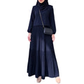 ZANZEA Muslim Women Maxi Dress Modest Fashion Hijab | SAMAG