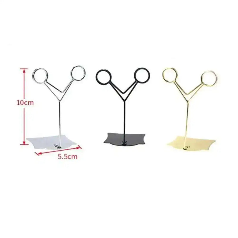 Metal Label Clip Bread Price Card Bakery Cake Shop Card Clip Display Standing | Loripos