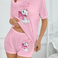 Women's Disney Marie Cat Cute Cartoon Love Printed | SAMAG