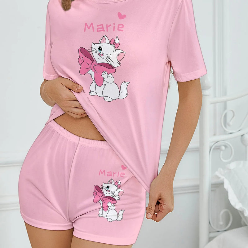 Women's Disney Marie Cat Cute Cartoon Love Printed | SAMAG