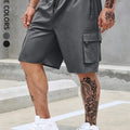 Men's Plain Regular Style Cargo Shorts with Adjustable | SAMAG