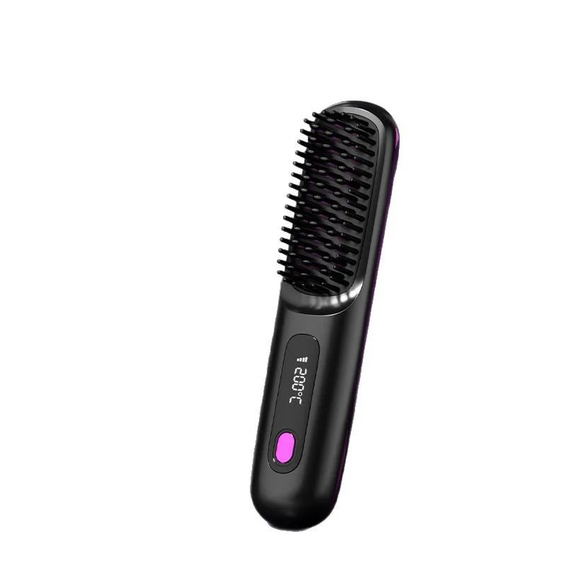 New Cross Border Wireless Straightening Comb, Negative Ion Straightening Comb, Wireless Straight Roll Portable Straightening Cur