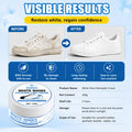 Easy Rub Shoe Polish, Shoe Refurbish Conditioner, Sponge Whitener Remove Yellow Stains for Smooth & White Shoes