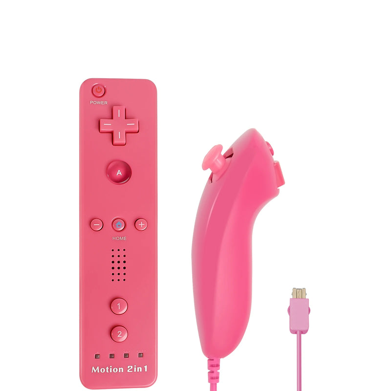 Controllers For Nintendo Wii 2 In 1 Left Right Controller Optional Motion Plus Set Game Remote Control Joystick Wireless Gamepad
