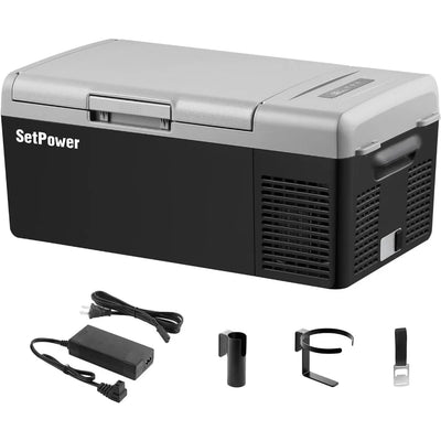 15L Portable Car Refrigerator With AC Adapter Mini Cooler | SAMAG
