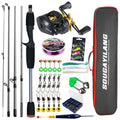Sougayilang Baitcasting Fishing Rod and Reel Full Kit | SAMAG