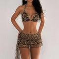 Leopard Print 3-Piece Bikini Set for Women Sexy Swimsuit | SAMAG